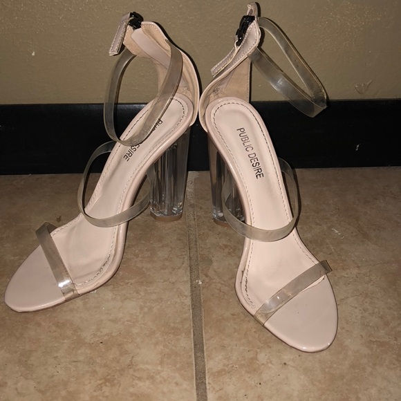 Public desire triple clear strapped heels - Picture 6 of 6